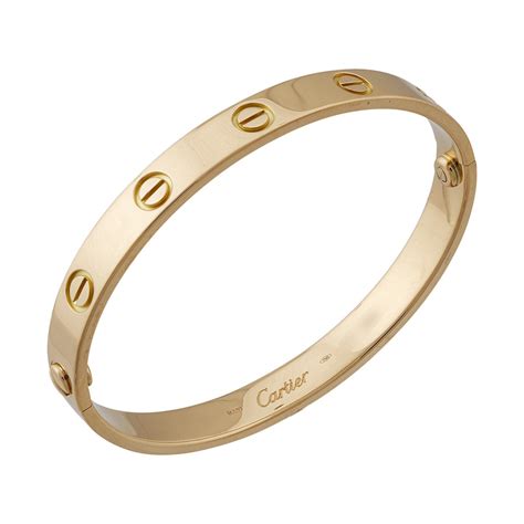 18k gold cartier love bracelet